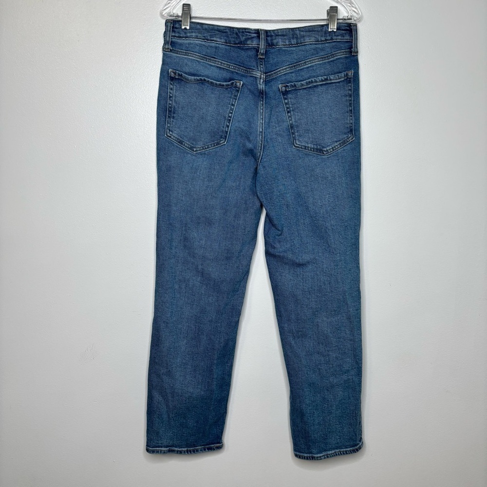 Old Navy High Rise O.G. Loose Distressed Jeans Women’s 10‎ Blue Ripped Denim - Picture 3 of 5